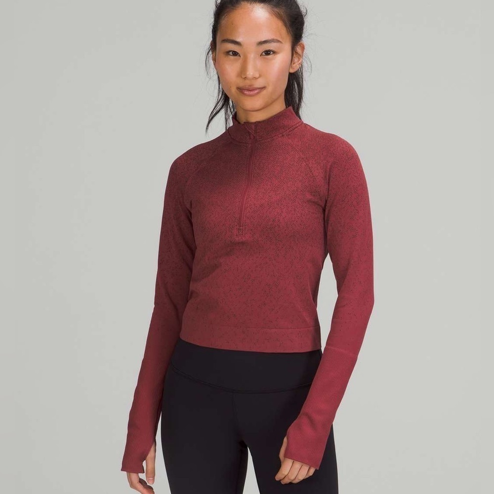 Lululemon Rest Less Cropped Half-Zip Size 6